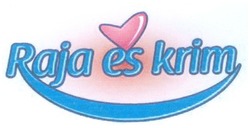 Trademark RAJA ES KRIM + LOGO HATI