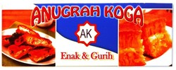 Trademark AK ANUGRAH KOGA - LUKISAN MARTABAK TELOR & MARTABAK MANIS