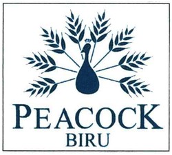 Trademark PEACOCK BIRU + LUKISAN MERAK CIPTAAN