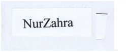 Trademark NURZAHRA