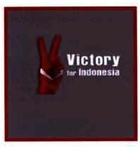 Trademark V VICTORY FOR INDONESIA + LUKISAN TANGAN