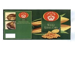 Trademark TWIN KING BRAND GOLDEN SWEET WHOLE KERNEL CORN + LUKISAN