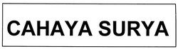 Trademark CAHAYA SURYA