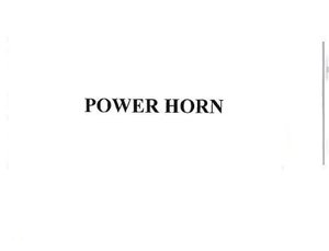 Trademark POWER HORN