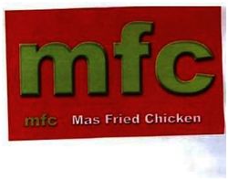 Trademark MFC MAS FRIED CHICKEN