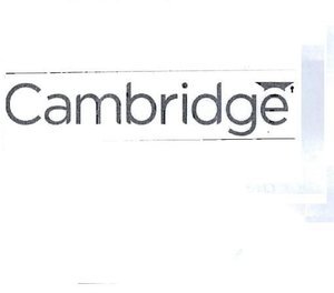 Trademark CAMBRIDGE & LOGO