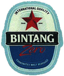 Trademark BINTANG ZERO LABEL