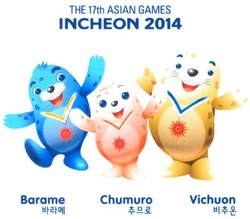 Trademark THE 17TH ASIAN GAMES INCHEON 2014 + LOGO