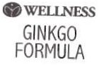 Trademark WELLNESS GINKGO FORMULA