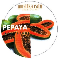 Trademark MUSTIKA RATU BY BRA MOORYATI SOEDIBYO PEPAYA BODY SCRUB