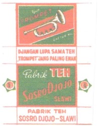 Trademark TJAP TROMPET SOSRODJOJO + LUKISAN TROMPET