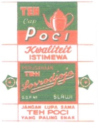 Trademark TEH CAP POCI SOSRODJOJO + LUKISAN POCI