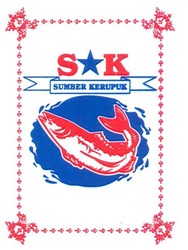 Trademark SK SUMBER KERUPUK + LUKISAN IKAN