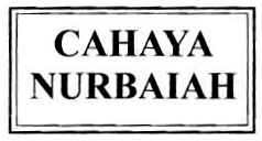 Trademark CAHAYA NURBAIAH