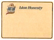 Trademark LION HONESTY + LUKISAN KEPALA SINGA & HURUF KANJI