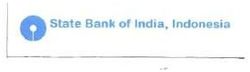 Trademark STATE BANK OF INDIA, INDONESIA