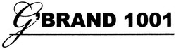 Trademark G BRAND 1001