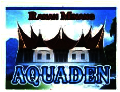 Trademark AQUADEN + LUKISAN RUMAH MINANG