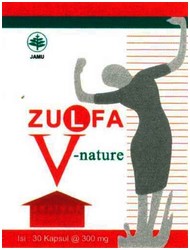 Trademark ZULFA V-NATURE + GAMBAR