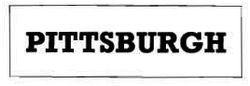 Trademark PITTSBURGH