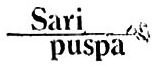 Trademark SARI PUSPA