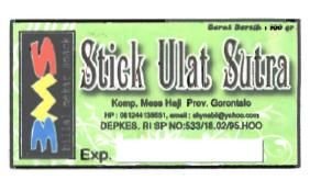 Trademark STICK ULAT SUTRA / BMS