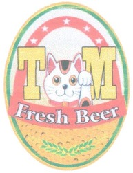 Trademark TM FRESH BEER + lukisan kucing