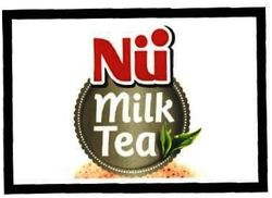 Trademark NU MILK TEA + LUKISAN DAUN