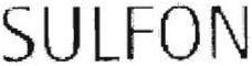 Trademark SULFON