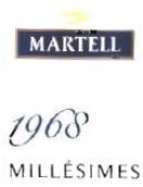 Trademark MARTELL 1968 MILLESIMES