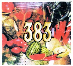 Trademark 383 + GAMBAR buah-buahan