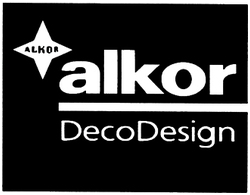 Trademark ALKOR DECODESIGN + logo