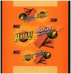 Trademark HATARI DURIAN BISCUITS ASW FOODS + LUKISAN