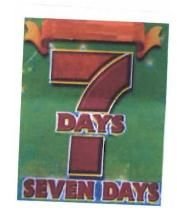 Trademark 7 DAYS SEVEN DAYS + LOGO