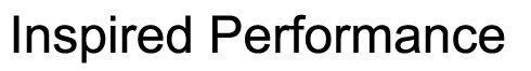 Trademark INSPIRED PERFORMANCE