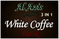 Trademark AL AZIS WHITE COFFEE TARIK 3 IN 1 + HRF. ARAB