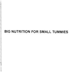 Trademark BIG NUTRITION FOR SMALL TUMMIES