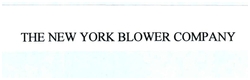 Trademark THE NEW YORK BLOWER COMPANY