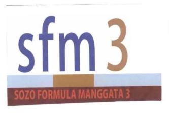 Trademark SFM 3 SOZO FORMULA MANGGATA 3