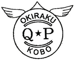 Trademark OKIRAKU Q P KOBO + lukisan