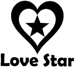 Trademark LOVE STAR + LOGO