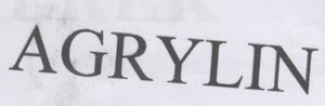 Trademark AGRYLIN