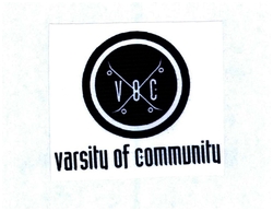 Trademark VARSITY OF COMMUNITY + LOGO