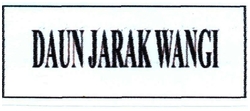 Trademark DAUN JARAK WANGI