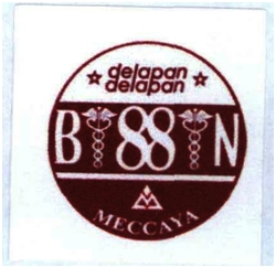 Trademark B88N DELAPAN DELAPAN MECCAYA + LOGO