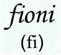 Trademark FIONI (FI)