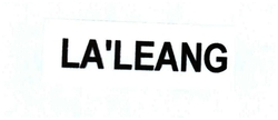 Trademark LA LEANG