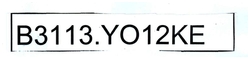 Trademark B3113.YO12KE