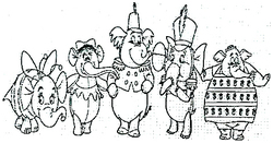 Trademark LUKISAN HEFFALUMPS