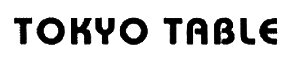 Trademark TOKYO TABLE
